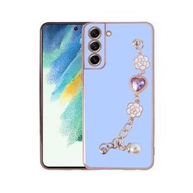 Ceponya Galaxy S21 FE El Tutamaçlı Kamera Korumalı Taka Silikon Kapak Kılıf