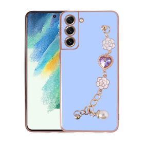 Ceponya Galaxy S21 FE El Tutamaçlı Kamera Korumalı Taka Silikon Kapak Kılıf