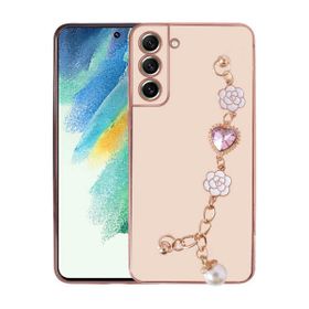 Ceponya Galaxy S21 FE El Tutamaçlı Kamera Korumalı Taka Silikon Kapak Kılıf