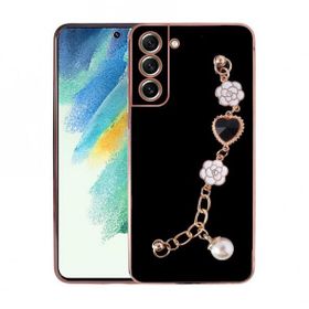 Ceponya Galaxy S21 FE El Tutamaçlı Kamera Korumalı Taka Silikon Kapak Kılıf