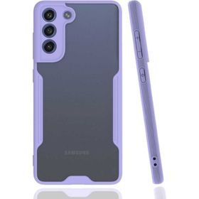Ceponya Galaxy S21 Fe Kamera Korumalı Arkası Şeffaf Silikon Kılıf