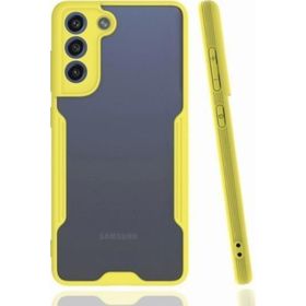 Ceponya Galaxy S21 Fe Kamera Korumalı Arkası Şeffaf Silikon Kılıf