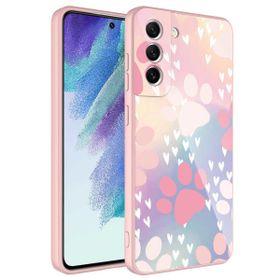 Ceponya Galaxy S21 Fe Kamera Korumalı Desenli Sert Silikon Epoksi Kapak Kılıf