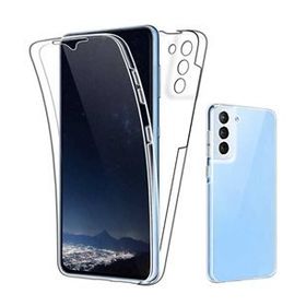 Ceponya Galaxy S21 Plus 360 Tam Koruma Şeffaf Silikon Kılıf