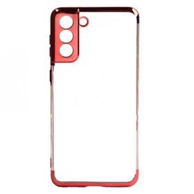 Ceponya Galaxy S21 Plus İnce Köşeleri Renkli Şeffaf Silikon Kılıf