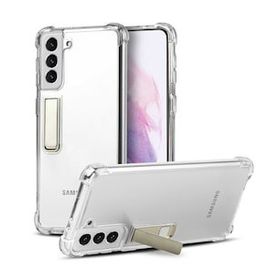 Ceponya Galaxy S21 Standlı Süper Silikon Kapak Kılıf