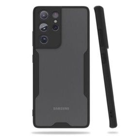 Ceponya Galaxy S21 Ultra Arkası Şeffaf Ultra Ince Tasarım Kılıf