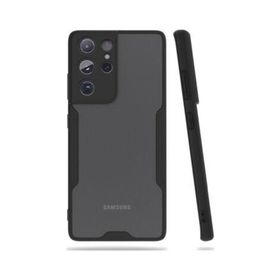 Ceponya Galaxy S21 Ultra Arkası Şeffaf Ultra Ince Tasarım Kılıf
