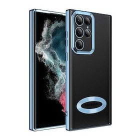 Ceponya Galaxy S22 Ultra Kamera Korumalı Logo Gösteren Omega Kapak Kılıf