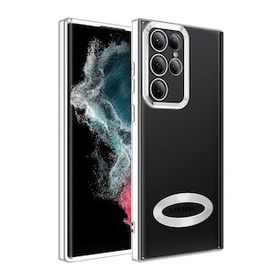 Ceponya Galaxy S22 Ultra Kamera Korumalı Logo Gösteren Omega Kapak Kılıf