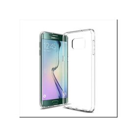 Ceponya Galaxy S6 Edge İnce ve Esnek Şeffaf Süper Silikon Kılıf