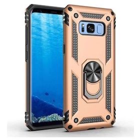 Ceponya Galaxy S8 Yüzüklü Standlı Manyetikli Armor Zırh Kılıf