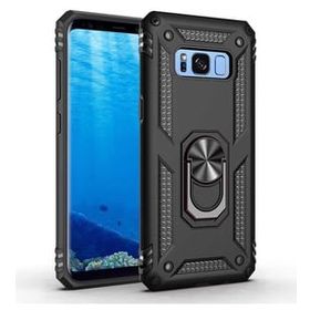Ceponya Galaxy S8 Yüzüklü Standlı Manyetikli Armor Zırh Kılıf