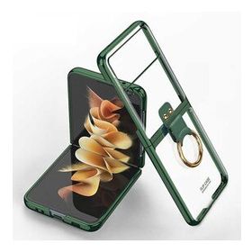 Ceponya Galaxy Z Flip 3 Yüzüklü Kıpta Kapak Kılıf