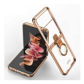 Ceponya Galaxy Z Flip 3 Yüzüklü Kıpta Kapak Kılıf