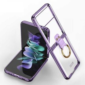 Ceponya Galaxy Z Flip 3 Yüzüklü Kıpta Kapak Kılıf