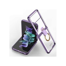 Ceponya Galaxy Z Flip 3 Yüzüklü Kıpta Kapak Kılıf