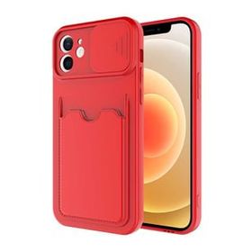 Ceponya iPhone 12 Mini Kılıf Deri Görünümlü Kartlıklı Kamera Korumalı Silkon