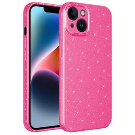 Ceponya iPhone 13 Kamera Korumalı Simli Parıltılı Lüks Silikon Kılıf