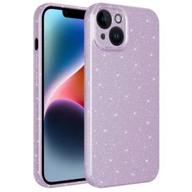 Ceponya iPhone 13 Kamera Korumalı Simli Parıltılı Lüks Silikon Kılıf
