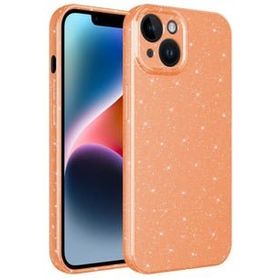 Ceponya iPhone 13 Kamera Korumalı Simli Parıltılı Lüks Silikon Kılıf
