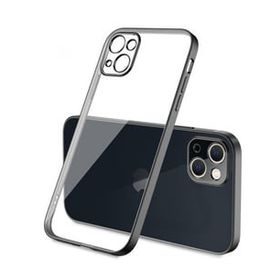 Ceponya İphone 13 Mini Renkli Kenar Şeffaf Kılıf Kamera Korumalı Silikon Kılıf