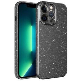 Ceponya iPhone 13 Pro Kamera Korumalı Simli Parıltılı Lüks Silikon Kılıf