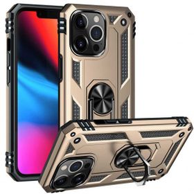 Ceponya İphone 13 Pro Max Yüzüklü Standlı Manyetikli Armor Zırh Silikon Kılıf