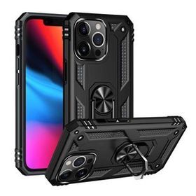 Ceponya İphone 13 Pro Max Yüzüklü Standlı Manyetikli Armor Zırh Silikon Kılıf