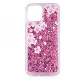 Ceponya iPhone 13 Pro Sıvılı Simli Pullu Lüx Silikon Kılıf
