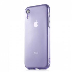 Ceponya iPhone XR 6.1 inç Kamera Çıkıntılı Renkli Trasnparan Silikon Kılıf