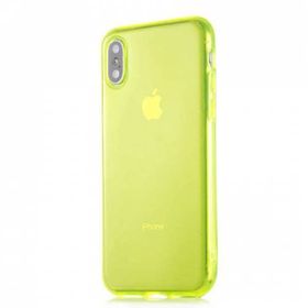 Ceponya iPhone X/XS 5.8 inç Kamera Çıkıntılı Renkli Trasnparan Silikon Kılıf