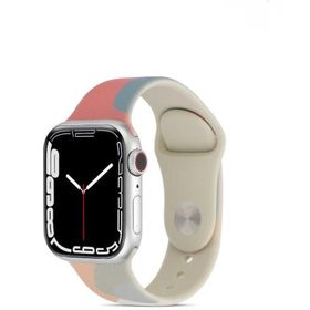 Ceponya KRD-62 Apple Watch Ultra 49 mm Suya Dayanıklı Renkli Desenli Silikon Kordon