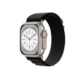 Ceponya KRD-74 Apple Watch 7 45 mm Renkli Hasır Tokalı Kordon