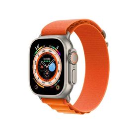 Ceponya KRD-74 Apple Watch 7 45 mm Renkli Hasır Tokalı Kordon