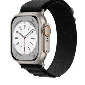 Ceponya ​​​​KRD-74 Apple Watch Ultra 49 mm Renkli Hasır Tokalı Kordon
