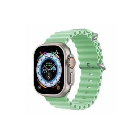 Ceponya KRD-75 Apple Watch Ultra 49 mm Renkli Silikon Metal Tokalı Kordon