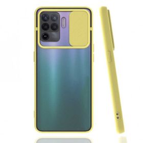 Ceponya Oppo Reno 5 Lite Kılıf Sürgülü Kamera Korumalı Silikon