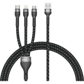 Ceponya Shira Serisi Siyah 150 cm 3 in 1 USB Kablo