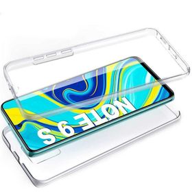 Ceponya Xiaomi Redmi Note 9S 360 Tam Koruma Şeffaf Silikon Kılıf