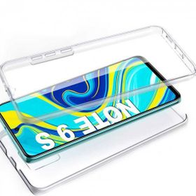Ceponya Xiaomi Redmi Note 9S 360 Tam Koruma Şeffaf Silikon Kılıf