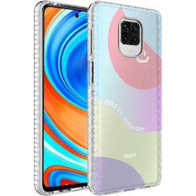 Ceponya Xiaomi Redmi Note 9S Airbag Kenarlı Renkli Desenli Elegans Silikon Kılıf