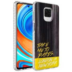 Ceponya Xiaomi Redmi Note 9S Airbag Kenarlı Renkli Desenli Elegans Silikon Kılıf