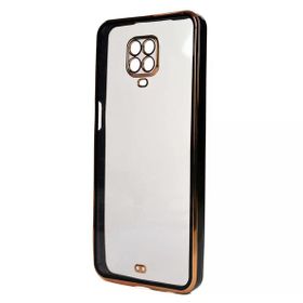 Ceponya Xiaomi Redmi Note 9s Kamera Korumalı Kenarları Renkli Şeffaf Voit Silikon Kılıf