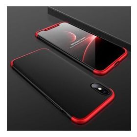 Cepsesuar 18484 Apple İphone X 360 Tam Koruma 3 Parça Fit Kapak Gold Kılıf