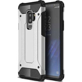 Cepsesuar 24495 Samsung Galaxy S9 Plus Defander Tam Koruma Darbelere Dayanıklı Gümüş / Gri Kılıf