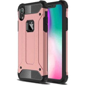 Cepsesuar 31138 Apple İphone XR 6.1 İnç Tam Koruma Defander Arka Kapak Rose Gold Kılıf
