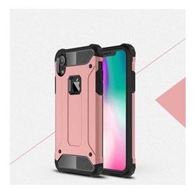 Cepsesuar 31138 Apple İphone XR 6.1 İnç Tam Koruma Defander Arka Kapak Rose Gold Kılıf