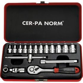 CER-PA NORM 4000 30 1417 1/4 inç 17 Parça Lokma Anahtar Takımı