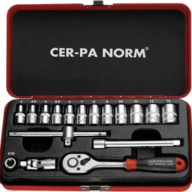 CER-PA NORM 4000 30 1417 1/4 inç 17 Parça Lokma Anahtar Takımı